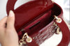 LADY DIOR MINI CHAROL ROJO