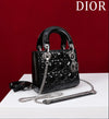 LADY DIOR MINI CHAROL NEGRO