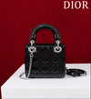 LADY DIOR MINI CHAROL NEGRO