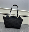 BOLSO TOTE ROCKSTUD RAFIA NEGRO
