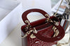 LADY DIOR MINI CHAROL ROJO