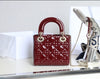 LADY DIOR MINI CHAROL ROJO