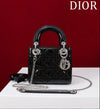 LADY DIOR MINI CHAROL NEGRO